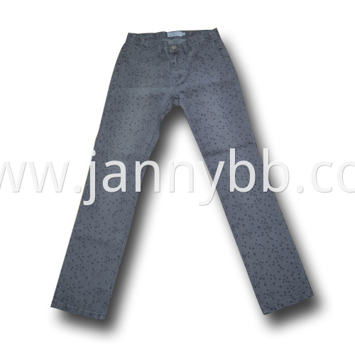 star print jeans 
